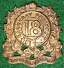 MM-89, 18th Saguanay Regiment Cap / Left Collar Badge